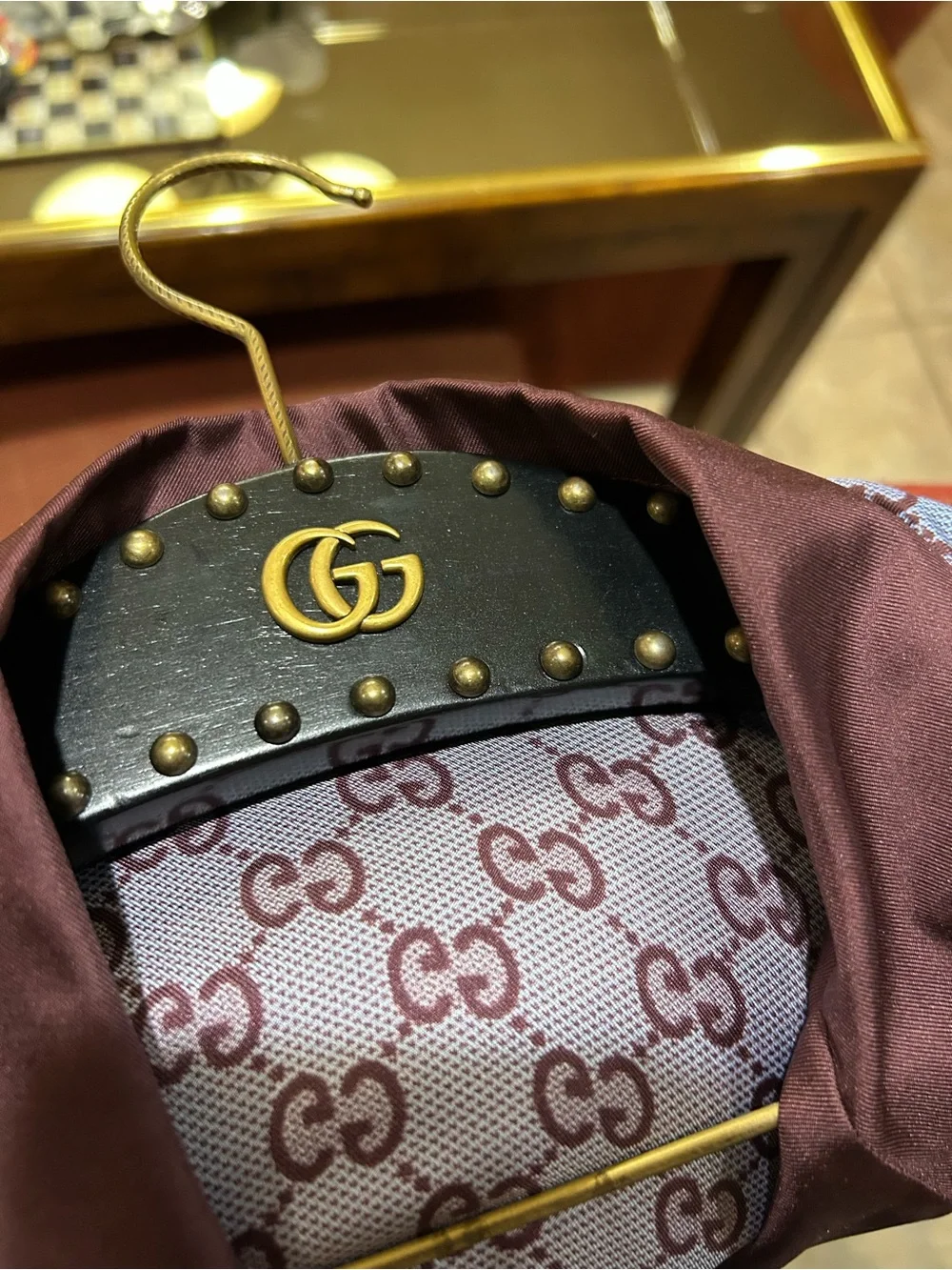 Men's Gucci 100% silk bowling shirt size 50/large US made in Italy